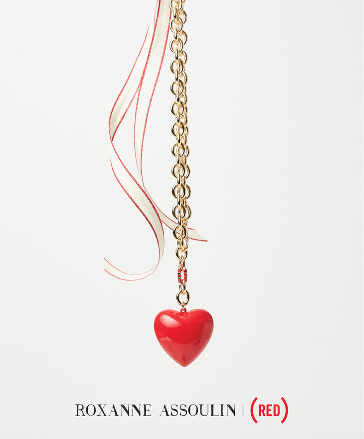 The (RED) Puffy Heart Necklace